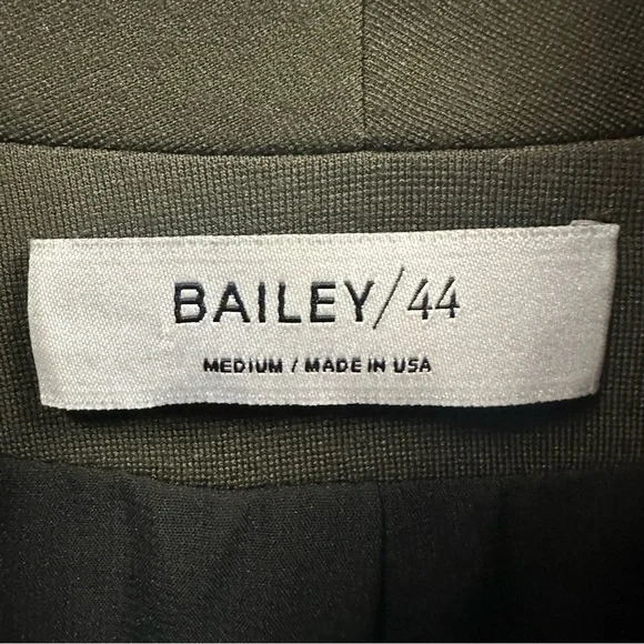 Bailey 44 USA Dark Olive and Black Double Breasted Knit Jacket Womens Medium - Picture 11 of 13